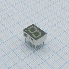 1 разрядный индикатор 10,16мм/зеленый/571нм/1-3,5мкд/ОК