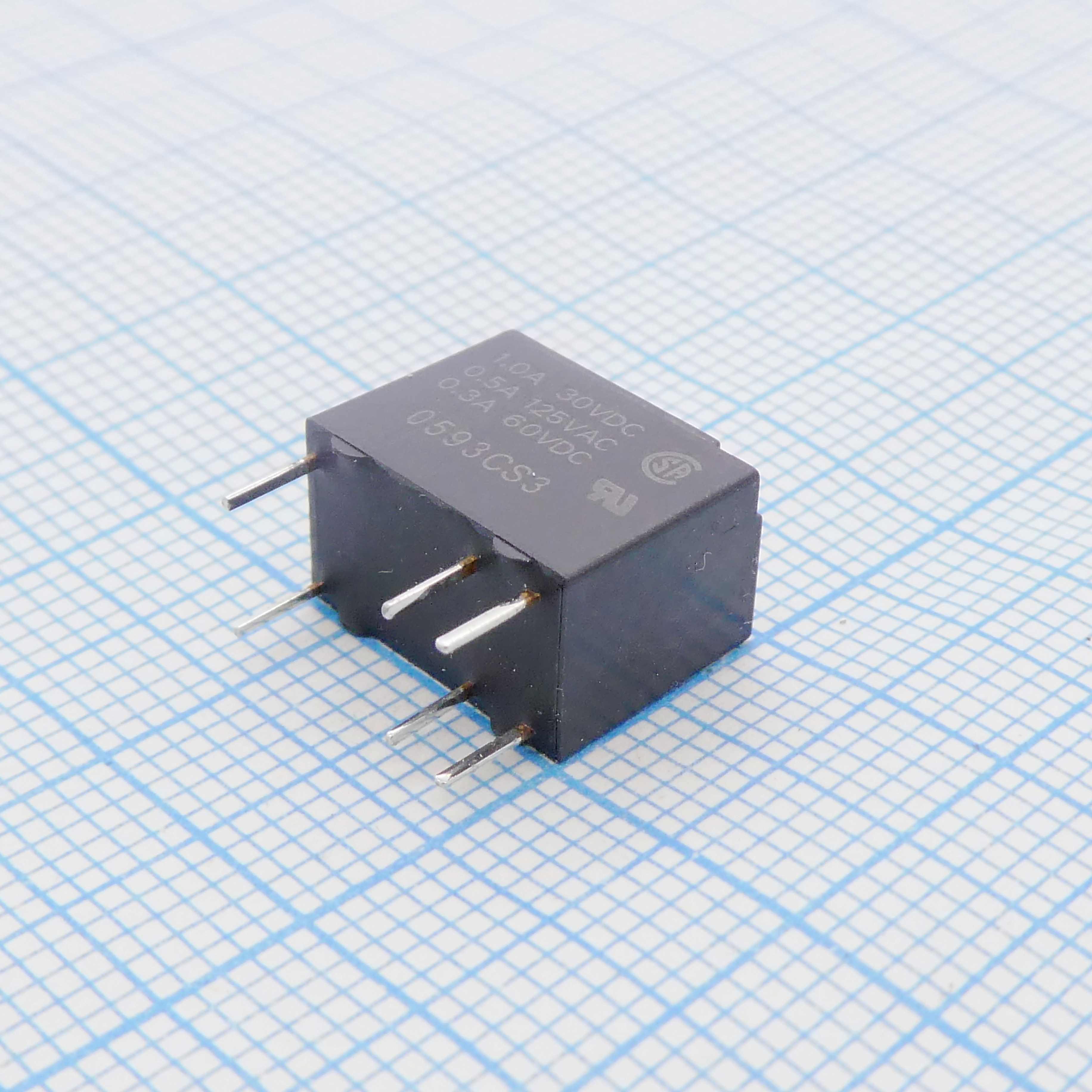 Сигнальное реле 24VDC 1A SPDT (12,5x7,5x10мм) THT