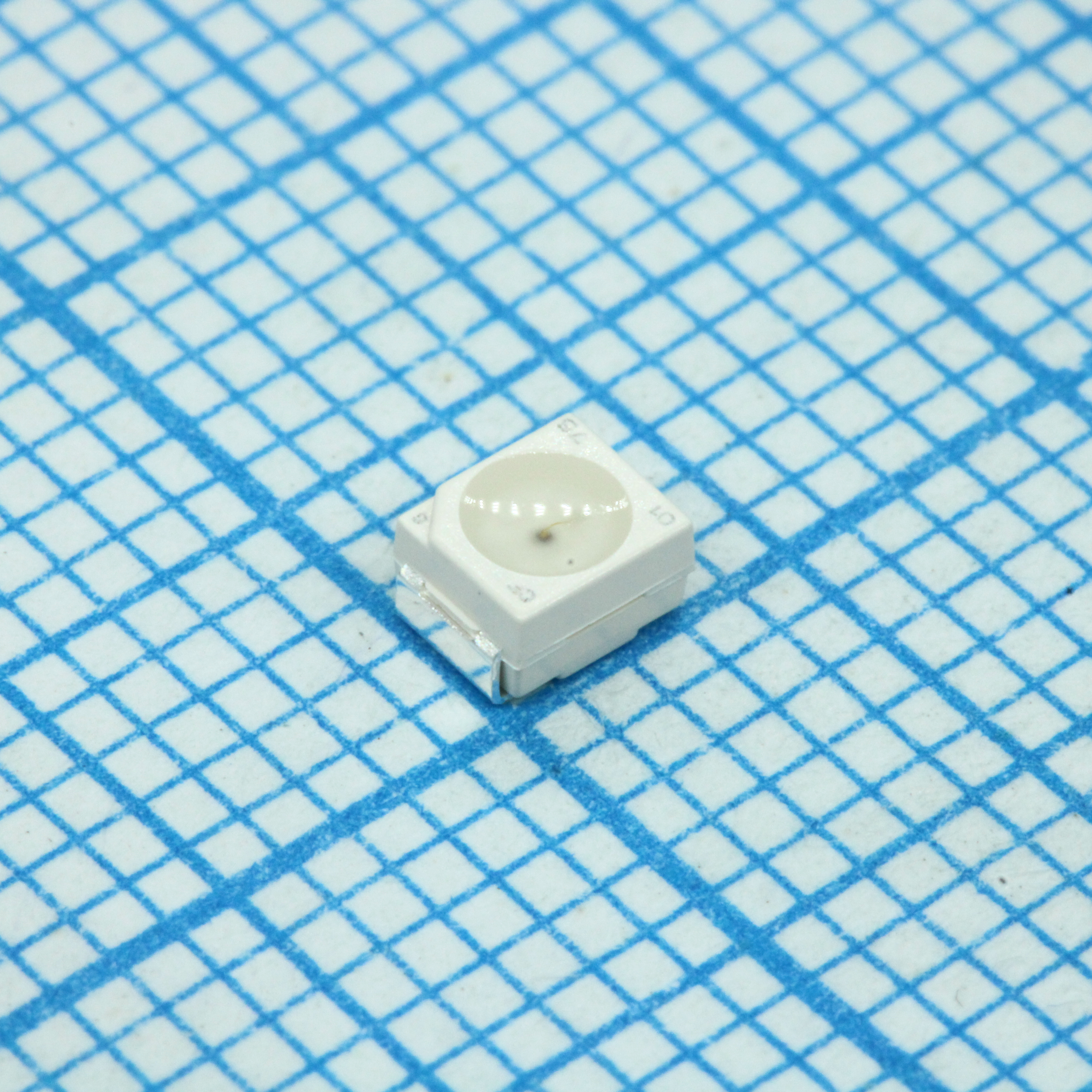 Светодиод smd 3,5х2,8мм/зеленый/570нм/40-100мкд/прозрачный/120°