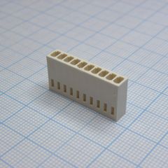 Корпус розетки на кабель шаг 2.54мм, требуются контакты  T-DS1070-SC600
