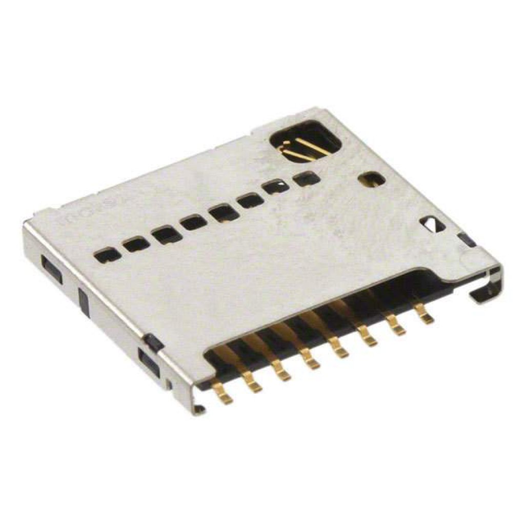Держатель карты памяти, 104031 Series, Micro SD, 8 контакт(-ов), Фосфористая Бронза