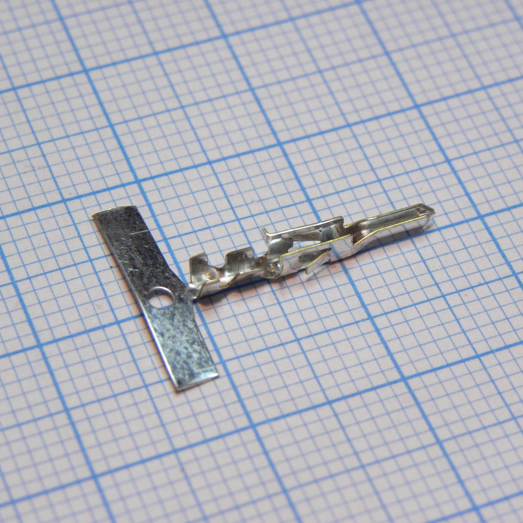 Контакт, Mini-Fit® Jr.™, Серия 5558, Штырь, Обжим, 22-28AWG лента