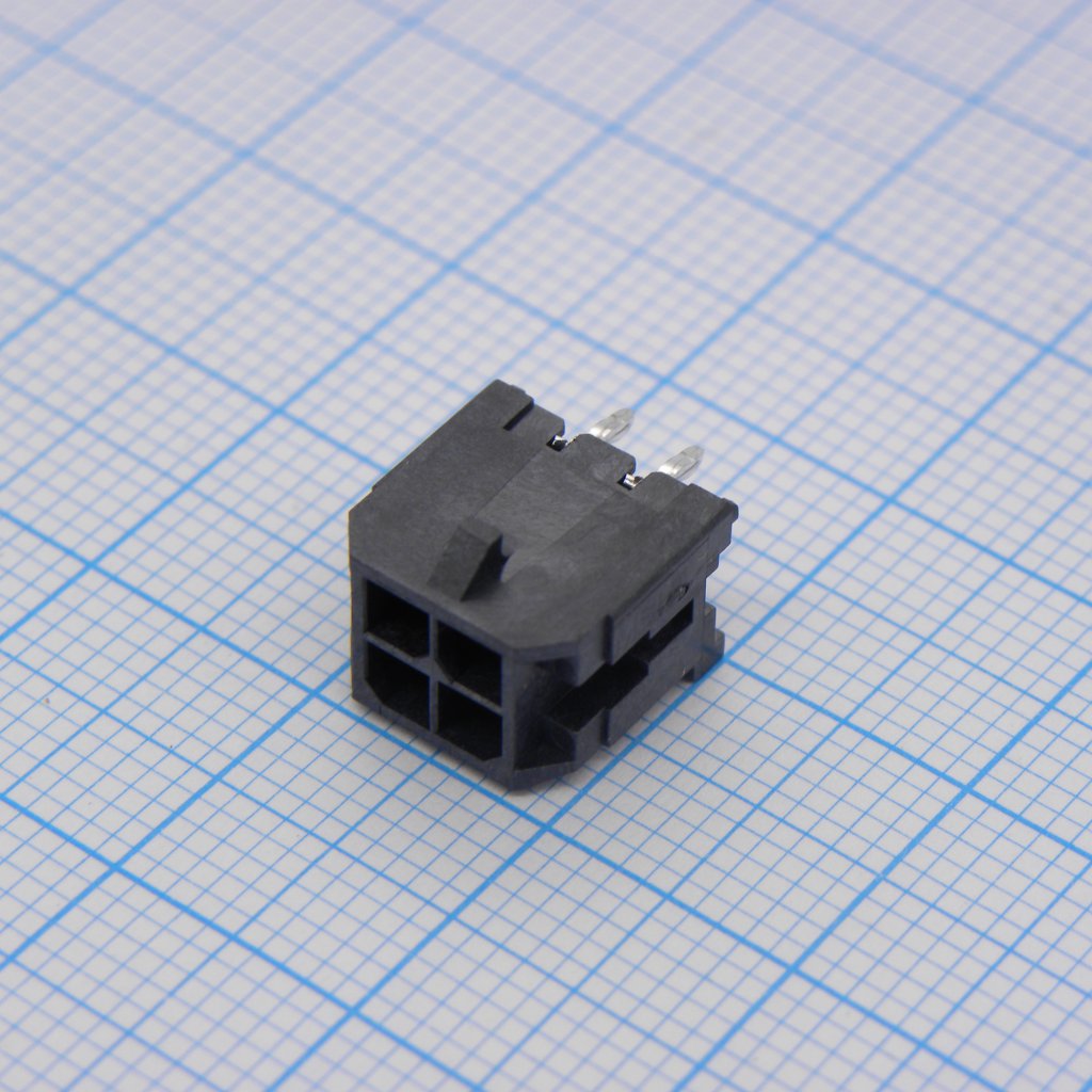 Прямоугольный разъем, Серия Micro-Fit 3.0 43045, 4 контакт(-ов), Штыревой Разъем, 3 мм