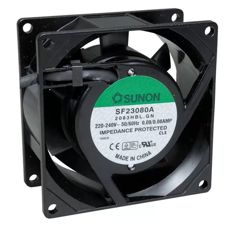 Вентилятор 220В AC, 2400об/мин, 80x80x38, 30,5м3/час, 32дБ, подшипник качения, тип вывода - провод