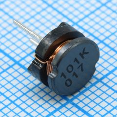Силовая индуктивность 100uH ±10% 0.81A 0.52Om радиальная без магнитного экрана