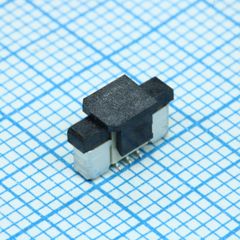 FPC разъем для шлейфа на плату, поверхностный монтаж 6pin, шаг 0.5мм (вертикальное расположение)