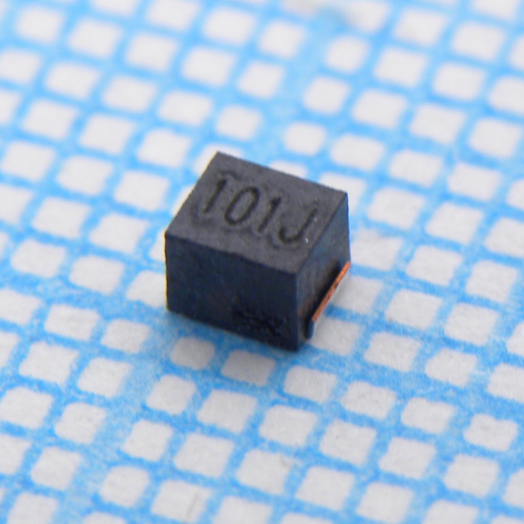 Индуктивность проволочная неэкранированная SMD 100мкГн 60мА ±5% 1008 inch // катушка