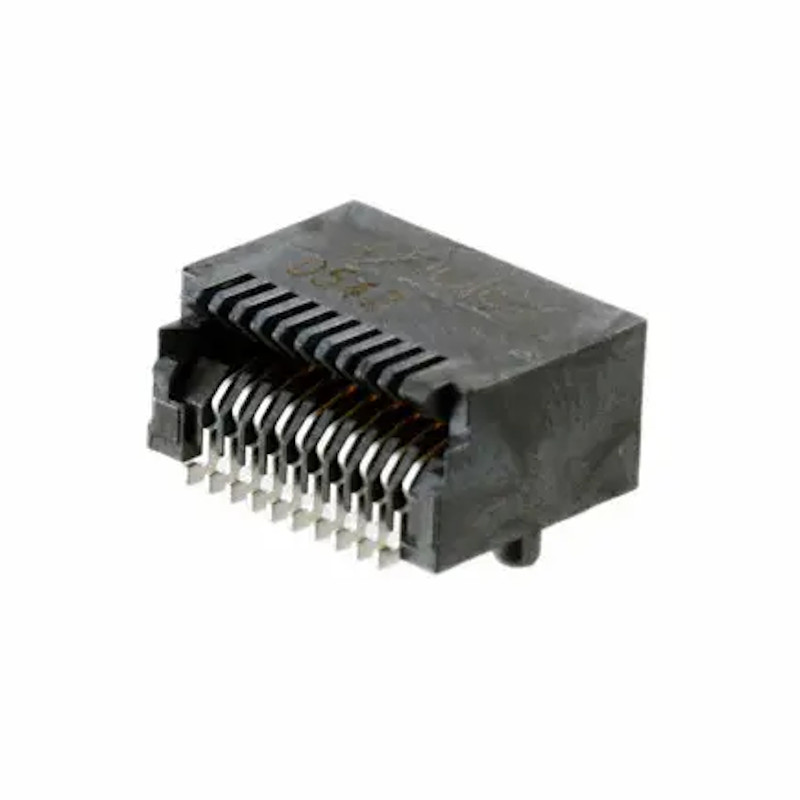Разъем I/O, 20 контакт(-ов), Гнездо, Типа Провод-Плата, Поверхностный Монтаж, Серия 74441