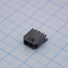 Разъем типа провод-плата, 3 мм, 2 контакт(-ов), Штыревой Разъем, Серия Micro-Fit 3.0