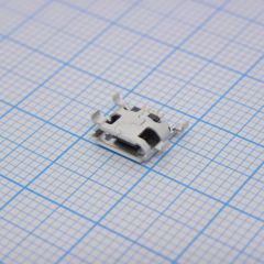 Разъем Micro USB тип B, USB 2.0, розетка, 5 выводов