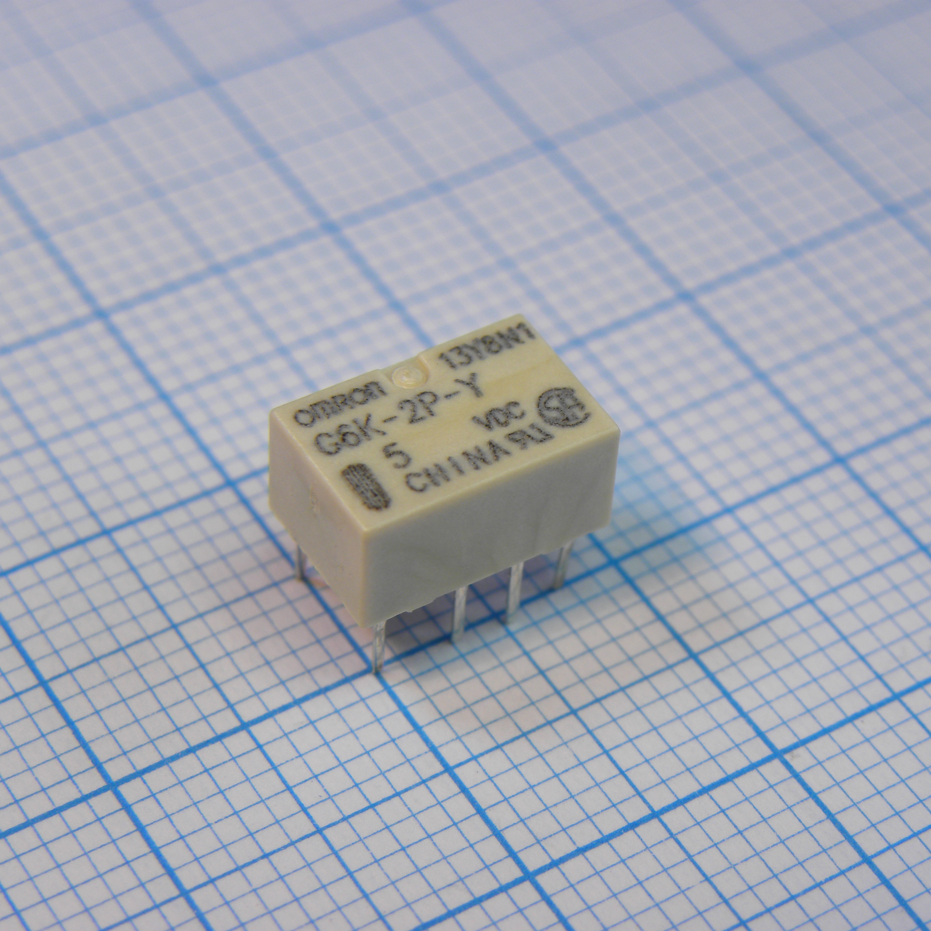 Signal Relay 5VDC 1A DPDT(10x6.5x5)mm THT