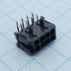 Разъем типа провод-плата, 3 мм, 8 контакт(-ов), Штыревой Разъем, Серия Micro-Fit 3.0