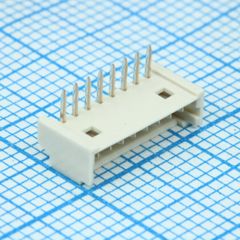 Коннектор (4 стороны) 8 контактов 1.25мм угловой монтаж в отверстие лоток