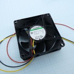 Вентилятор 12В 80x25 V 3200об/мин 69,29м3/час, 33дБ, подшипник Vapo, автоперезапуск, сигнальный вывод