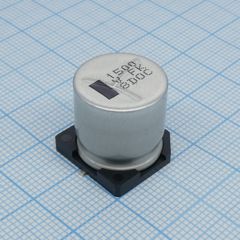 Конденсатор алюминиевый электролитический 1500мкФ 35В 20% Low ESR 1800мА SMD16x16.5мм 105°C/5000ч
