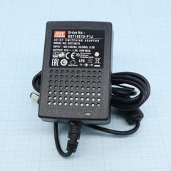 AC-DC, 18Вт, вход 85...264B AC 47...63 Гц,, выход 15B/1.2A, изоляция 3000В AC, 79x54x33мм, -30...+70°С, выходной разъем 11, диам. 5.5х2.1мм