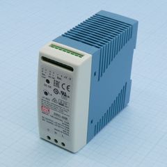 AC-DC с функцией UPS, 40Вт, вход 90...264В АС/127...370В DC, выход1: 27.6В/0…1.45 (0.95 ном.) А, выход зарядного устройства 27.6В/0.5А, изоляция 3000В АС, в корпусе 40х90х100мм, -30...+70°С
