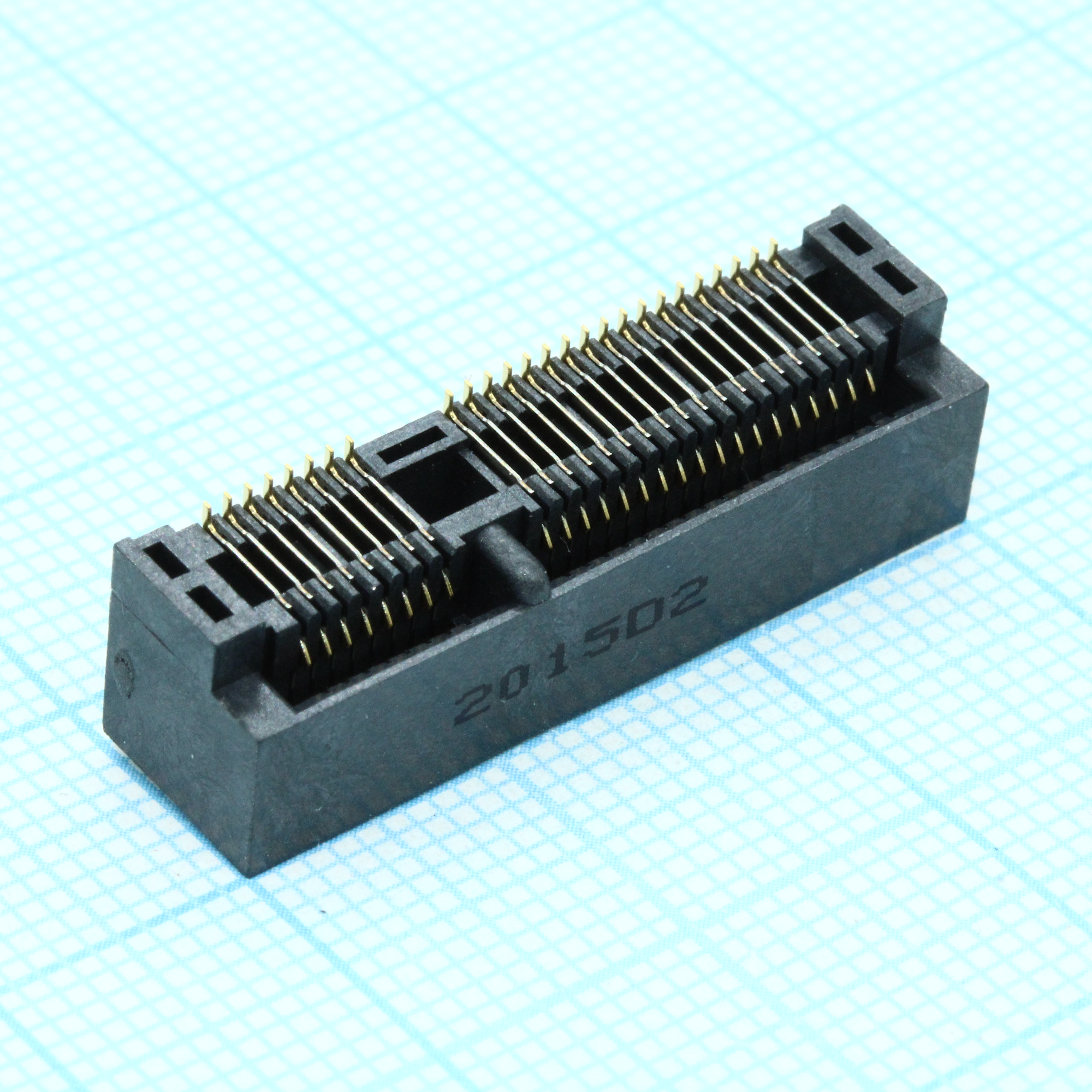 Разъем PCI Express Card Edge SKT 52 контакта 0.8мм угловой для поверхностного монтажа лента на катушке