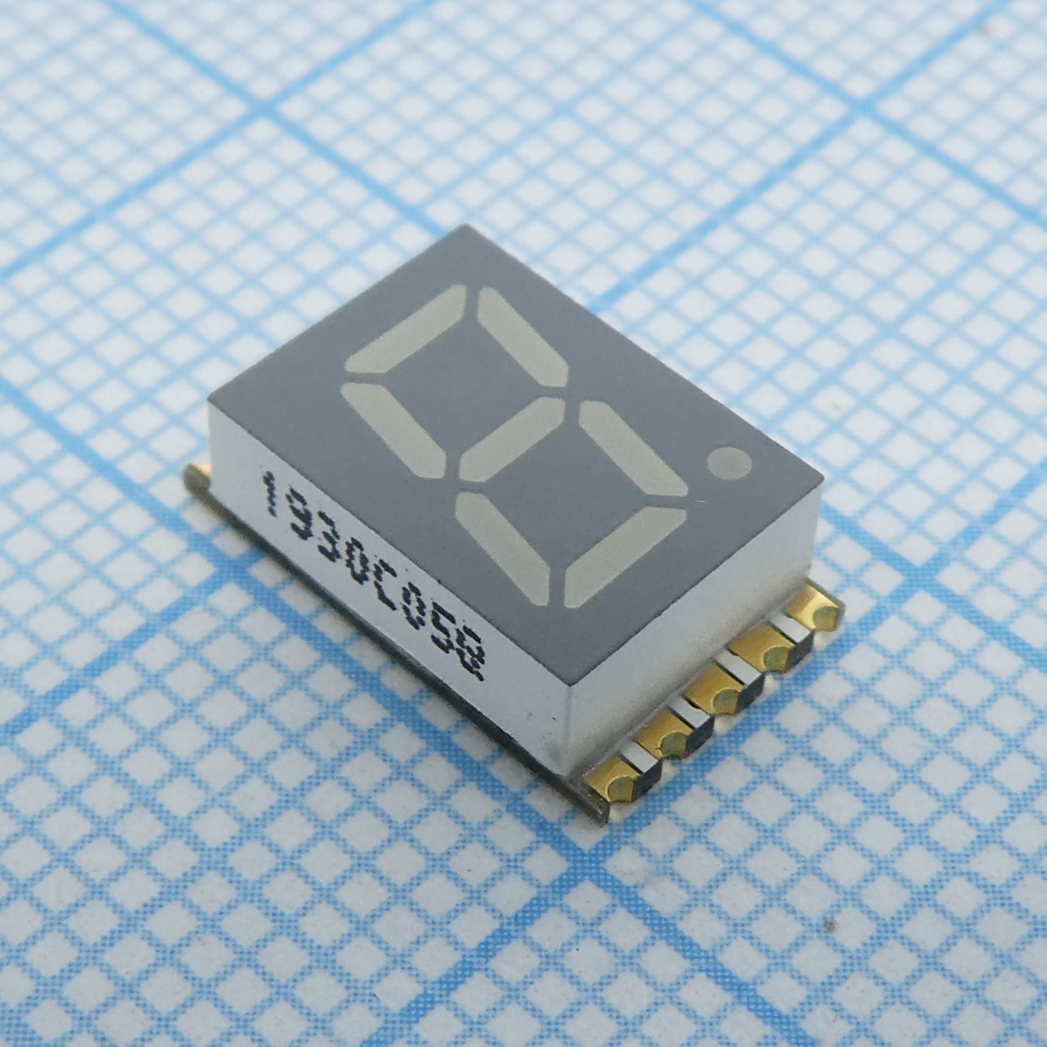 1 разрядный сегментный индикатор smd 7,62мм/красный/630нм/3.6-6.4мкд/ОК