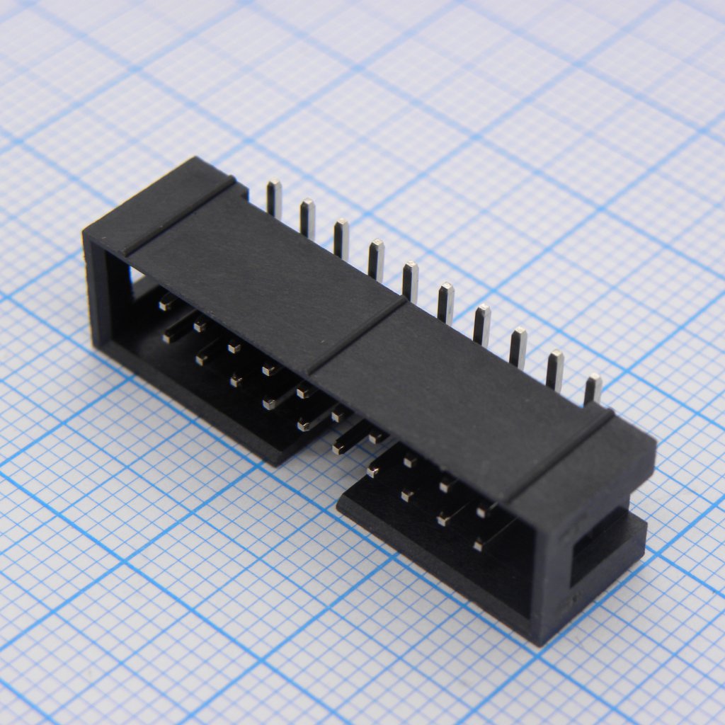 Вилка на плату, SMD монтаж 20pin(2x10), шаг 2.54