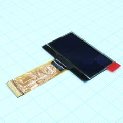 OLED 1.54" графический, 128х64, COG, желтый,  интерф. 6800, 8080, SPI, I2C, контроллер SSD1309ZC, VDD 3В, -40 ... -80 С