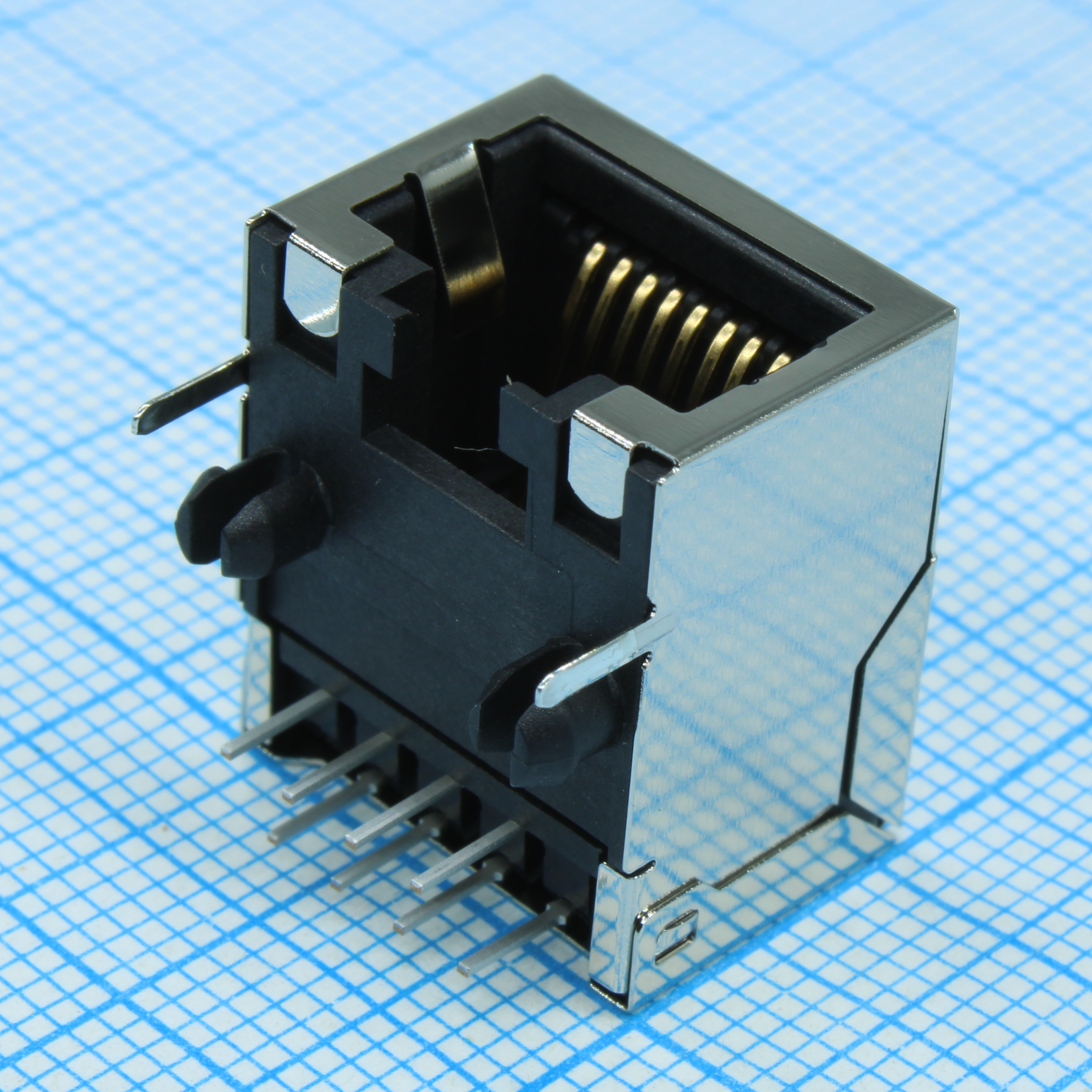Соединитель модульный Ethernet 8/8 угловой низкопрофильный