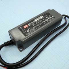 AC-DC, 60Вт, вход 90…305В AC, 47…63Гц /127…431В DC, выход 32.4…54В/1.12A, ККМ, изоляция 3750В AC, в кожухе 150х53х35мм, -40…+70°С