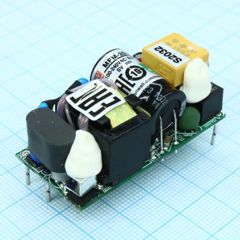 AC-DC med, 20Вт, вход 80...264В AC 47...440 Гц, выход 5В/4А, изоляция 4000В AC, на плате 49х23.8х23мм, -35...+85°C