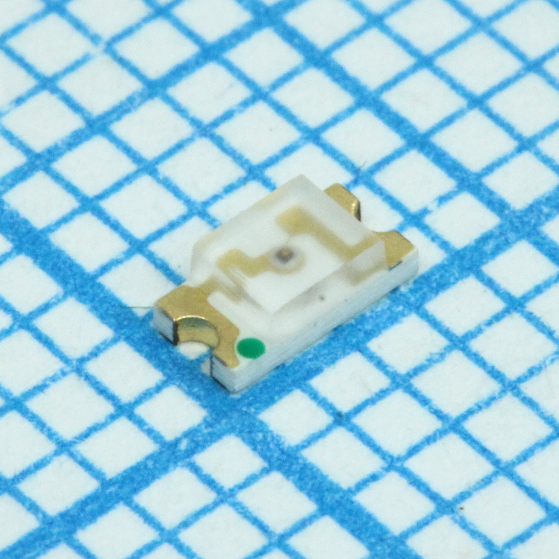 Светодиод smd 3,2х1,6мм/красный/620нм/100мкд/прозрачный/140°