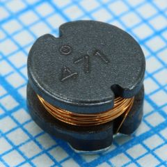 Катушка индуктивности SMD силовая проволочная 470мкГн ±10% 1кГц 29Q-добротность феррит 0.15A 4.55Ом автомобильного применения лента на катушке