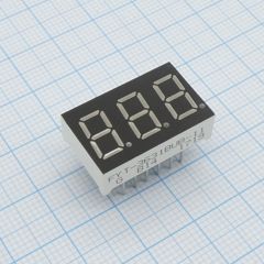 3-х разрядный индикатор 9,2мм/синий/470нм/80-120мкд/ОА