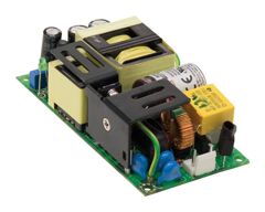 AC-DC, med, 201.6Вт (141.6 Вт без обдува), ККМ, вход 80…264В AC 47…63Гц, 113…370B DC, выход 24В/8.4А, рег. вых. 22.8…25.2В, изоляция 4000В AC, на плате 103.4х62х40мм, -30…+70°С, выход на вентилятор 12В/0.5А