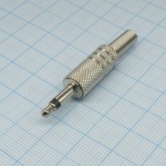 Моно аудио штекер (М) металл 3.5 мм