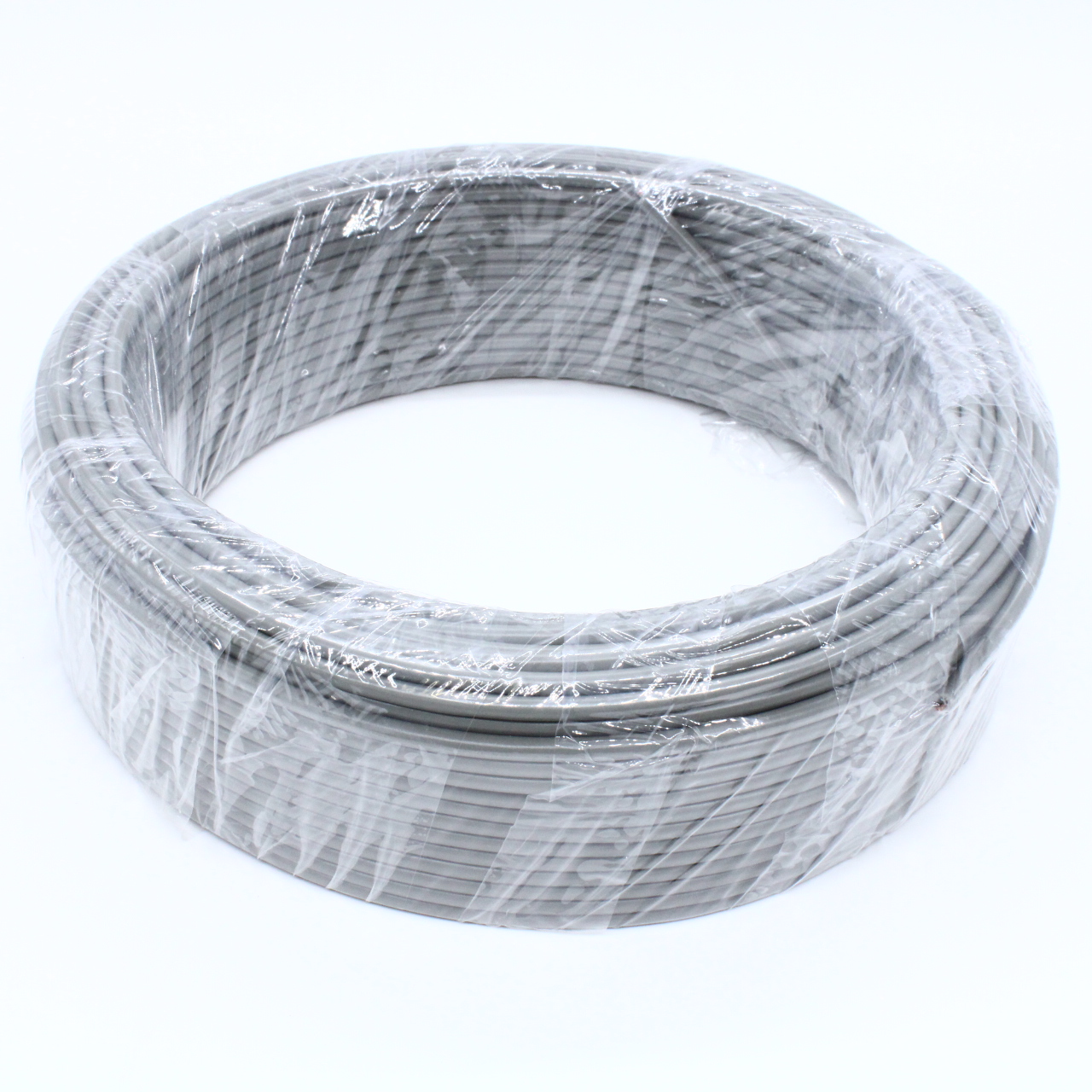 Кабель коммуникационный  3 провода, бухта 50м, экранированный, 28AWG,серый, цена за 1м.