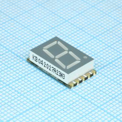 1 разрядный сегментный индикатор smd 10,16мм/зеленый/570нм/2.2-4.1мкд/ОА
