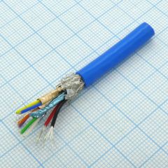 Кабель USB3.0  8 проводов, бухта 50 м, синий