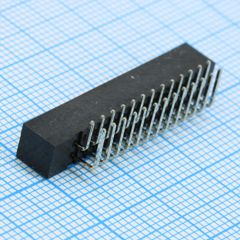 IDC2 разъем, вилка на плату угловая двухрядная 26pin(2x13)., шаг 2.00мм
