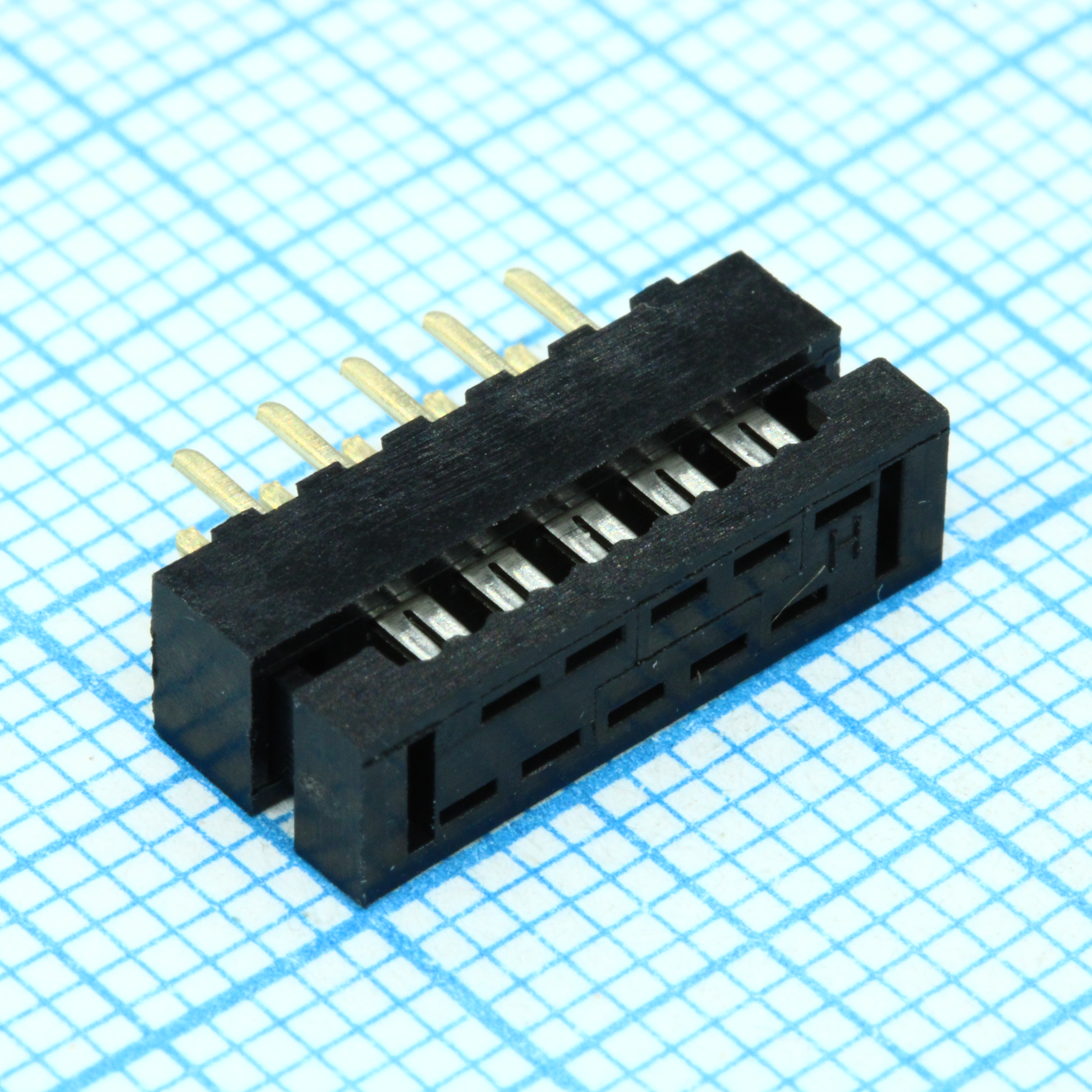 FDC разъем для шлейфа на плату 10pin(2x5), шаг 2.00мм