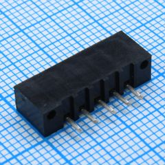 FPC разъем для шлейфа на плату прямой 5pin, шаг 2.54мм