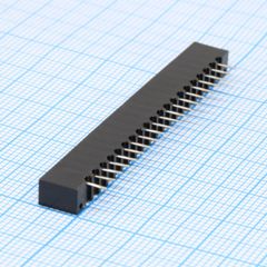FPC разъем для шлейфа на плату прямой 17pin, шаг 2.54мм