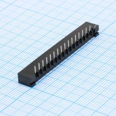 FPC разъем для шлейфа на плату угловой 17pin, шаг 2.54мм