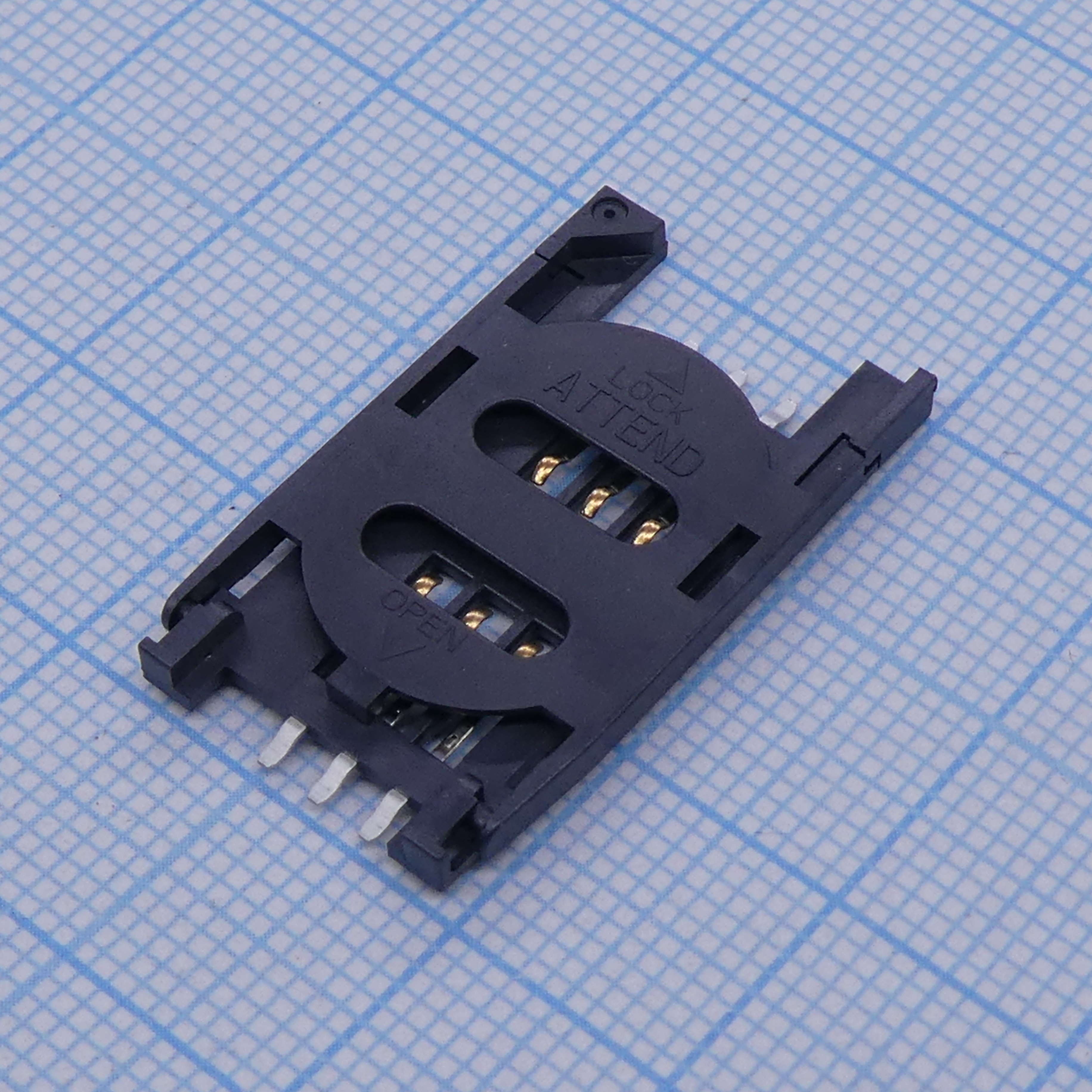 Сокет Mini SIM карты с крышкой