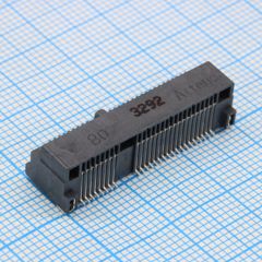 Разъем Mini PCI-Ex mini (розетка) угловой на плату
