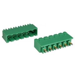 Разъемный клеммный блок на плату, 6 контактов. Серия 2EDGVC-5.0