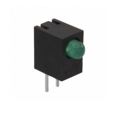 Светодиодный индикатор зелёный Т-1 3мм, Tinted 2.2V 20mA Through Hole, Right Angle