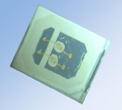 Светодиод smd 2,8х3,5мм/зеленый/517нм/4300мКд при 60мА/максимальный ток 60мА/0.2Вт/3.2В/120°