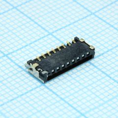 Разъем карты micro SD 1.10мм с ключом высота 2.20мм золоченое покрытие 0.762мкм