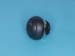 Кнопка круглая 12мм 125В 0,125А без фиксации, герметичная IP67, черная