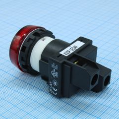 Лампа сигнальная d22-24V кр