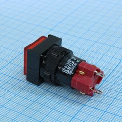 D16LMS1-1ABOR, Переключатель кнопочный без фиксации 250В/5А